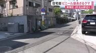 路上でビニール袋をあさるクマ目撃　青葉区の住宅街に出没　住民に不安広がる〈仙台市〉