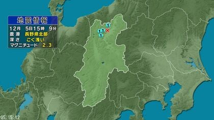 【地震】長野市、信濃町で震度1　きょう、県北部を震源とする地震は3回目