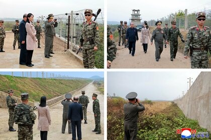 北朝鮮・金与正氏が南北軍事境界線を視察　現場の兵士らを激励