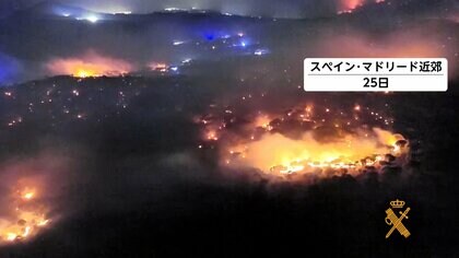 ヨーロッパ各地で山火事　フランス・ボルドーに火が迫る「火災は制御不能」　スペインでも一部の州で国家非常事態宣言