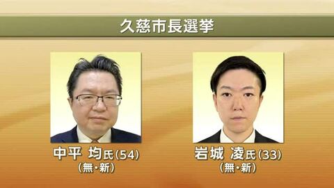 久慈市長選挙　告示　元県議と元市議の新人2人による一騎打ちに　岩手県