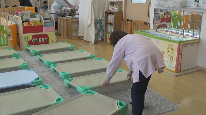 お昼寝用の簡易ベッド
