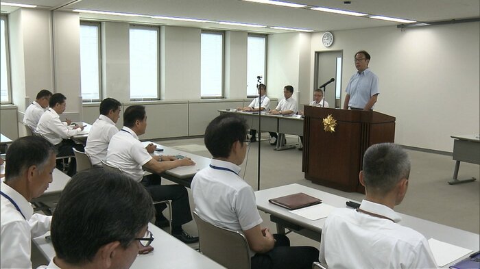幹部を集めて行った緊急の会議(7月25日)