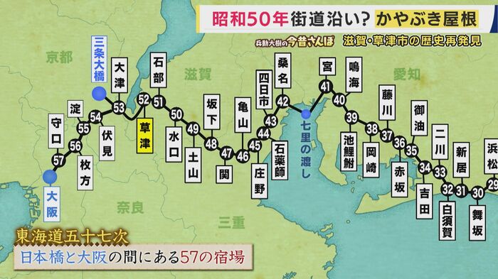 草津は東海道の宿場町の1つ