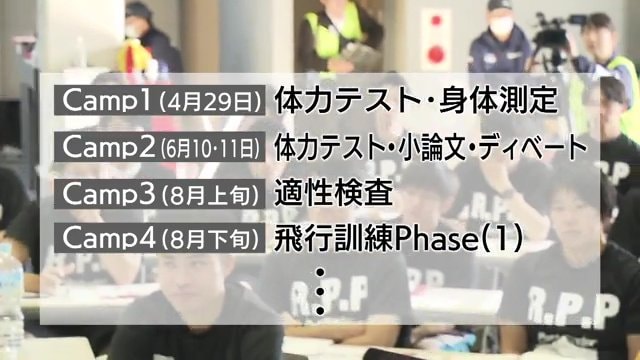 各キャンプごとに体力や適性を審査 合格者だけが次に進む