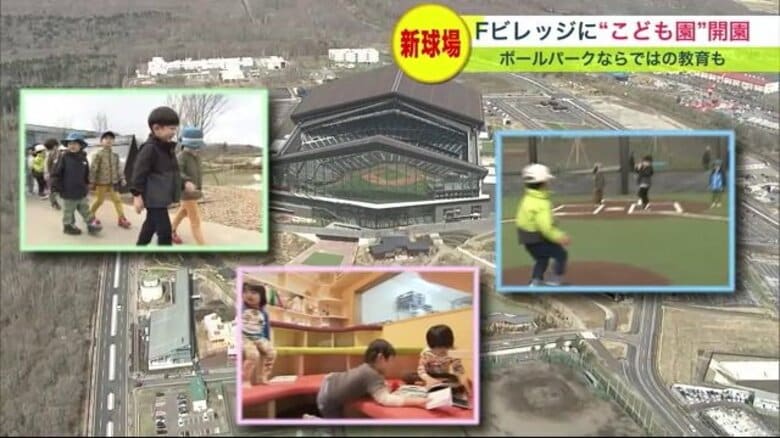 ファイターズFビレッジに「こども園」開園 北広島市初の『病児保育』を導入…野球に特化せず農業体験も【北海道発】｜FNNプライムオンライン