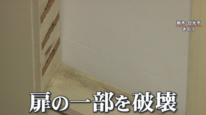 クマが破壊したと思われる