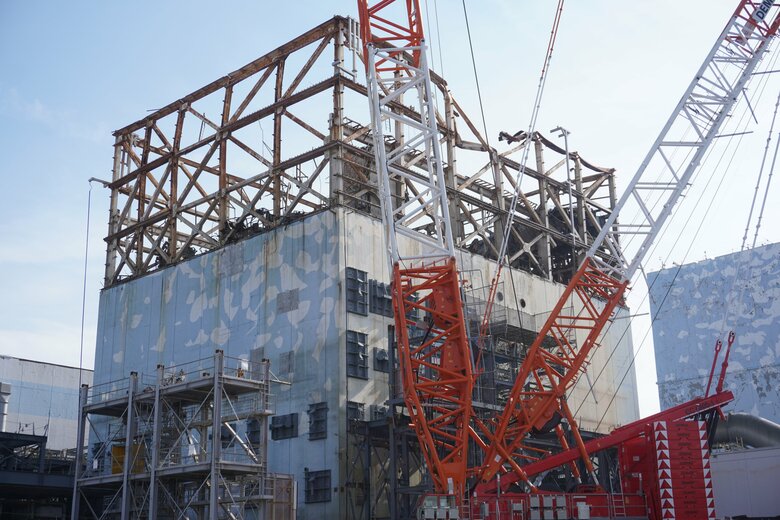 福島第一原発の1号機。燃料デブリの取り出しはまだ先だ