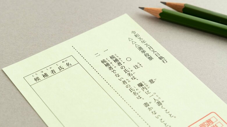 比例代表と小選挙区の選挙制度の違いが反映（イメージ）