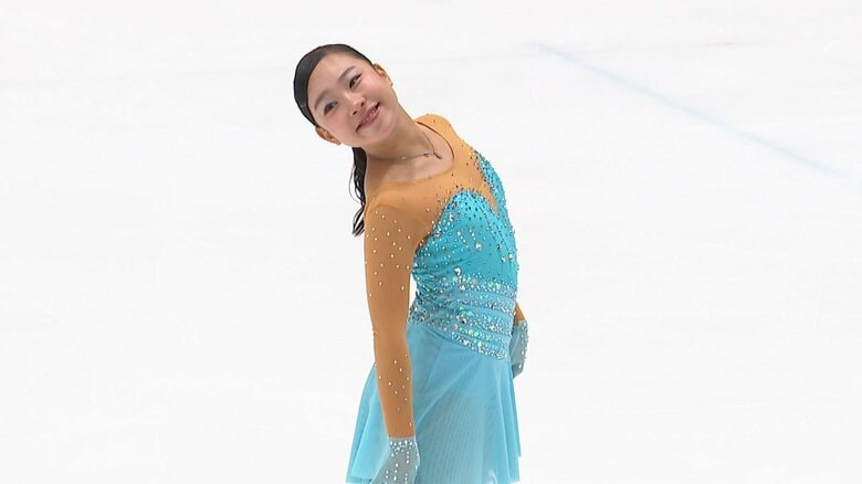 母親が作ってくれた衣装で臨んだフリー（関東選手権）