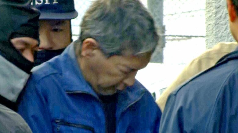 長野中央警察署に移送される矢口容疑者（1月26日）