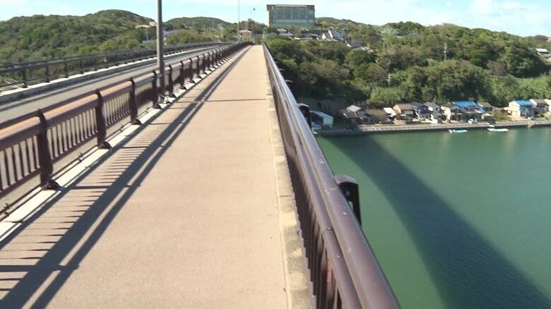 男性が飛び降りようとしていた橋（佐賀・唐津市）