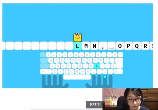 「room-K」でタイピングを学ぶプログラム
