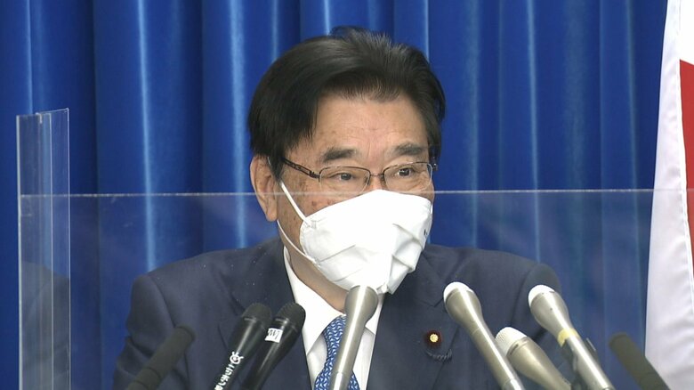 閣議後の記者会見に臨む後藤厚生労働大臣(14日午前）