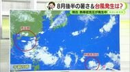 8月も後半へ　今後の静岡の暑さは　新たな台風発生は　【静岡・ただいま天気　8/17】