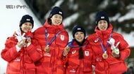 髙梨沙羅が雪辱の銅「本当に周りの人たちの支えがあった」　スキージャンプ混合団体で日本初の銅メダル獲得