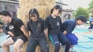 力自慢の高校生が“200kg超”巨大たいまつ作り　松本・浅間温泉で10日に「たいまつ祭り」　松商学園ウエイトリフティング部が50年ぶり参加　競技をPRし「地域を盛り上げたい」　長野