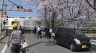 踏切内に立ち往生　列車と車が衝突　助手席の女性が病院に搬送　…