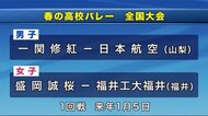 春高バレー全国大会 一関修紅(男子)と盛岡誠桜(女子)の対戦相手決まる<岩手県>