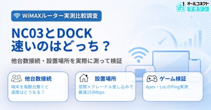 【実態調査レポート】WiMAX対応モバイルルーター2機種（NC03・DOCK）を「多台数接続」「設置場所別」で実測比較