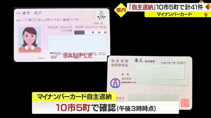 県内初・マイナンバーカードと健康保険証の“紐づけ”ミス…「信用できない」などの理由で10市5町・計41件の自主返納確認【山形発】