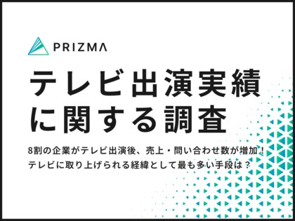 8割の企業がテレビ出演後、売上・問い合わせ数が増加!テレビに取り上げられる経緯として最も多い手段は?
