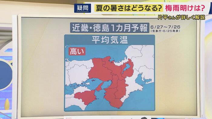 7月は「平年より高い」予報