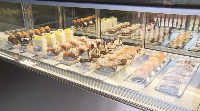 店内のショーケース