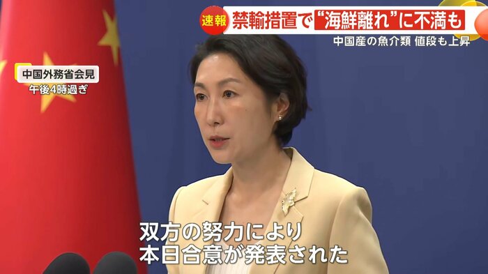 中国外務省の会見(午後4時過ぎ)