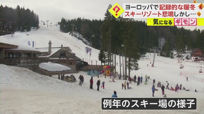 例年のスキー場の様子(ボスニア・ヘルツェゴビナ)