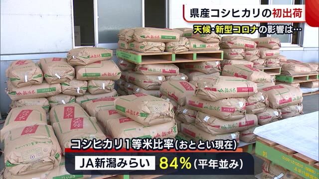 新米の時期到来! 新潟県産“コシヒカリ”初出荷 コメの需要減も「ぜひ家庭内で味わって」