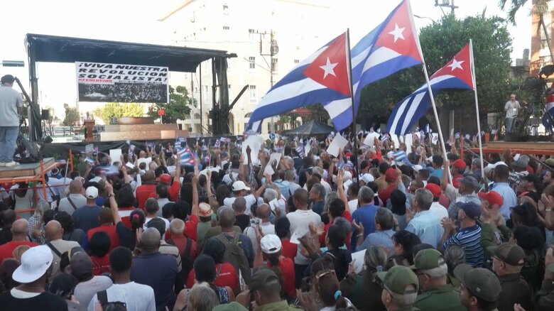 集会でトランプ政権を念頭に侵略に備え戦闘準備　キューバ大統領が国民に呼びかけ「対話不可能ではないが困難」｜FNNプライムオンライン