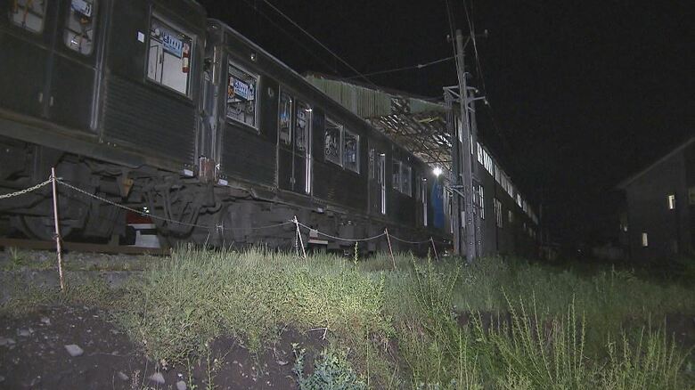 長野電鉄の列車（5月21日）