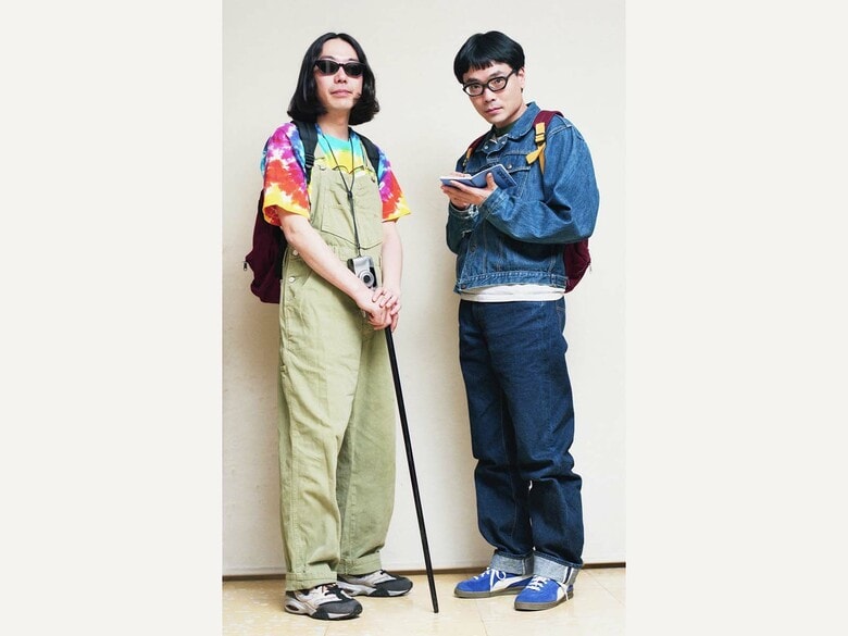 「見仏記」始めた頃のみうらさんといとうさん（ともに30代）