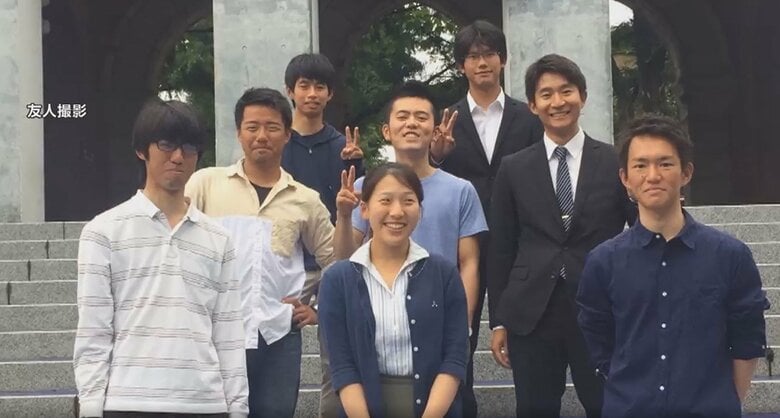 ヨット部のメンバー