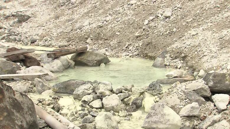 勝手に作られた露天風呂