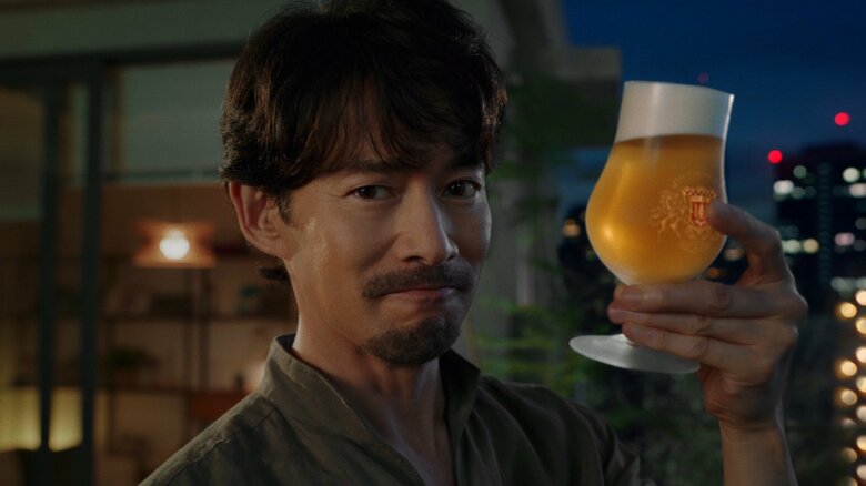 竹野内さん、渾身の笑顔！