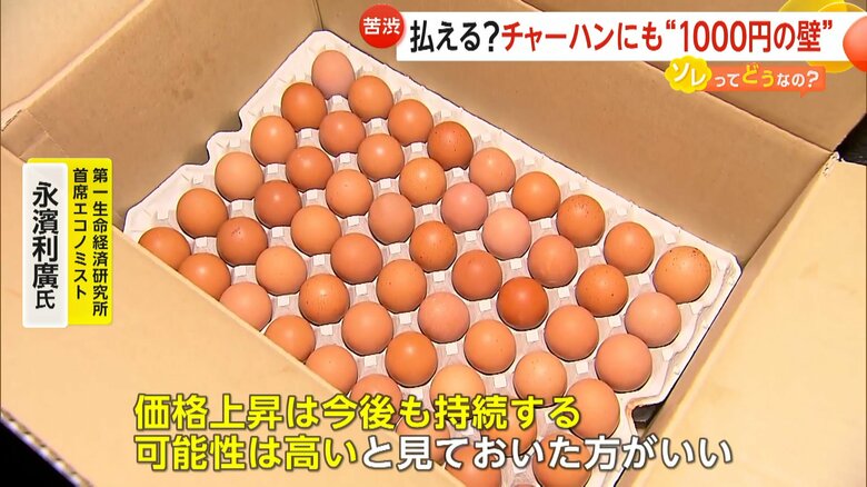 1年で約1.5倍の価格に高騰している鶏卵