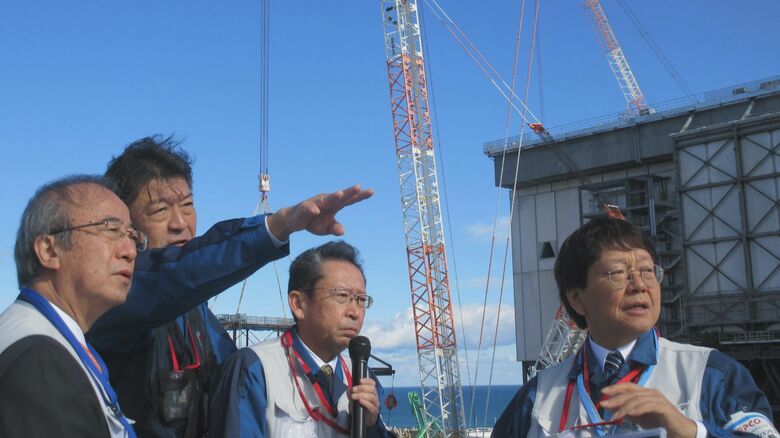 花角知事 福島第一原発を視察