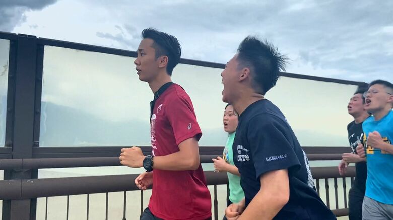 10kmのランニング