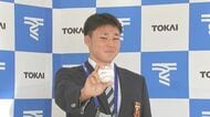 「佐々木朗希さんのような先発のピッチャーに」千葉ロッテが5位指名の東海大学の廣池康志郎投手に指名あいさつ