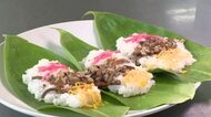 上杉謙信に勝利を願い献上！？　なぜ「錦糸卵→シイタケ→紅ショウガ」の順　お盆の食卓を飾る郷土食「笹寿司」の作り方講座　“甘い、しょっぱい、最後に口直し”　「作って継承を」長野・中野市