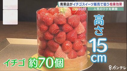高さ15センチのイチゴタルト…需要高まる『イチゴスイーツ』　青果店から異業種IKEAまで熱視線