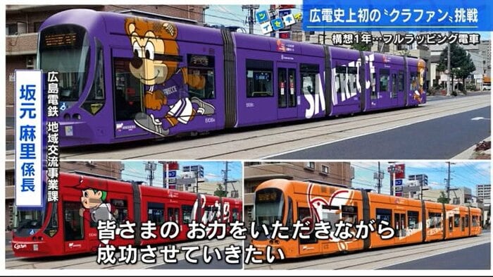 フルラッピング電車のイメージ画像