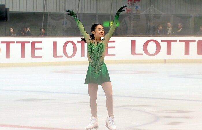 高得点で首位発進した島田麻央のショート