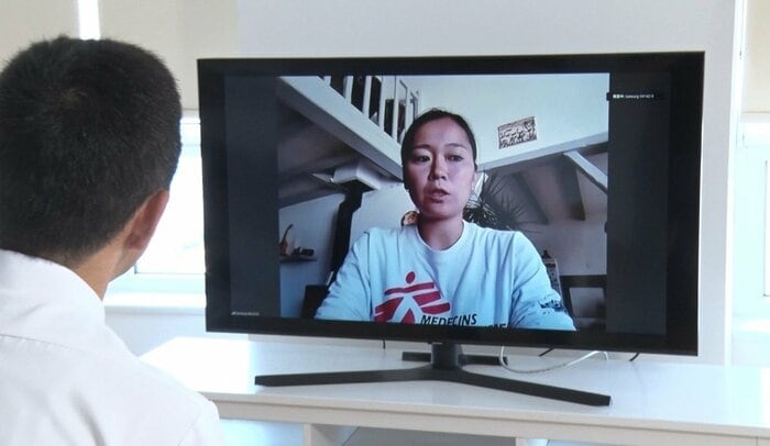村元さんは日本を含む国際社会に関心を持って欲しいと訴える