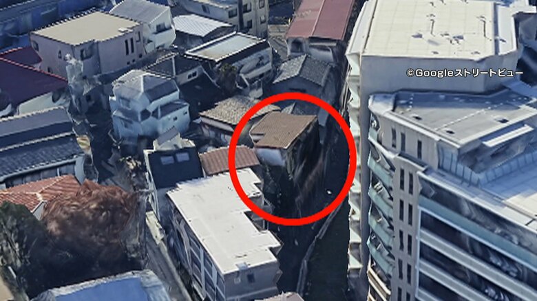 倒壊した住宅の約半年前の様子