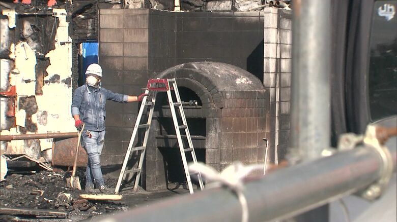 ピザ窯が傷つかないように―