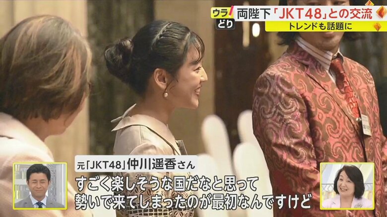 タレントとして現地で活躍する仲川さん