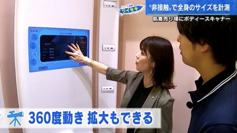 ワコール 宣伝部・艸川康代さん（左）と加藤雅也アナ（右）